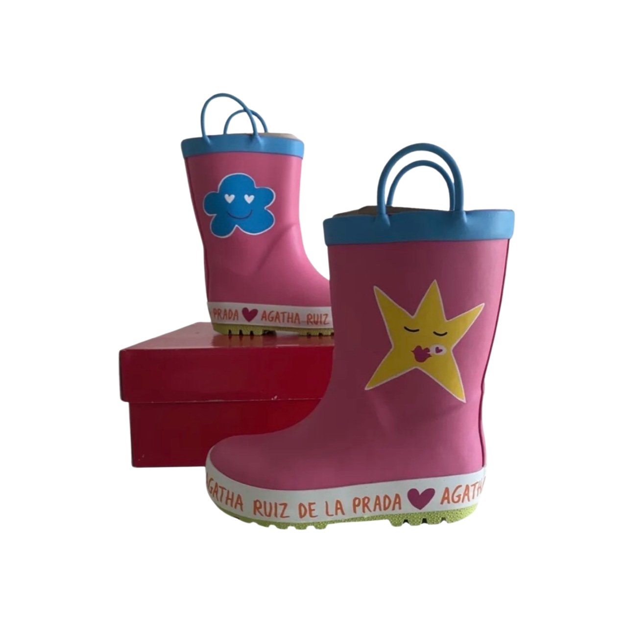 Agatha Ruiz de la Prada Kids Pink Wellington boots - Soul and Sense Streetwear