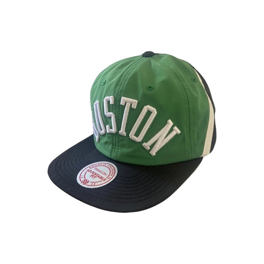 Boston Celtics NBA Mitchell & Ness Green Snapback Cap with Flat Brim - Soul and Sense Streetwear