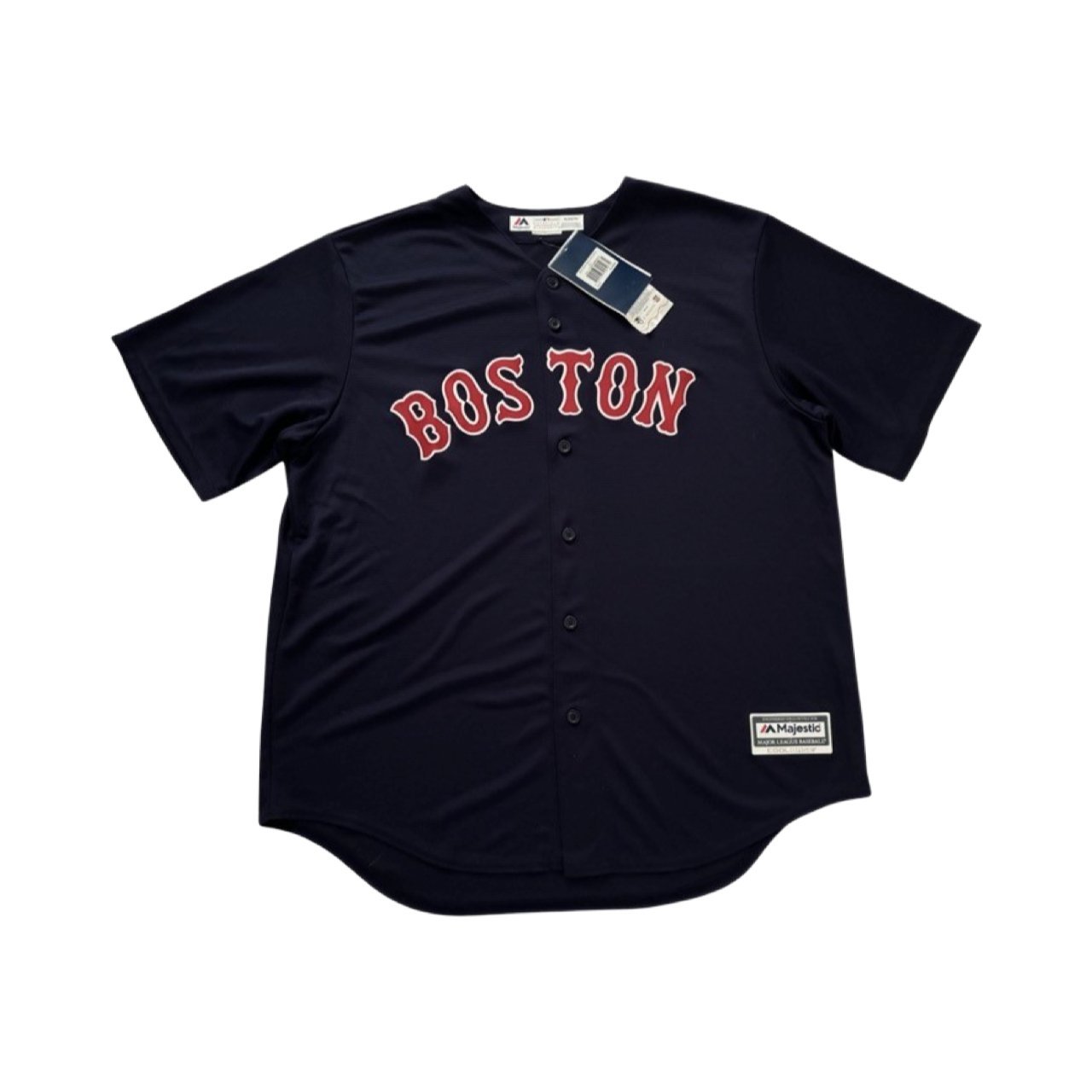 Boston Red Socks MLB Majestic Athletic Blue Baseball Jersey - Soul and Sense Streetwear