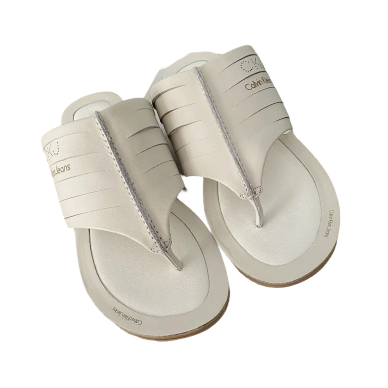 Calvin Klein Jeans Women Susana Vachetta White Sandals - Soul and Sense Streetwear