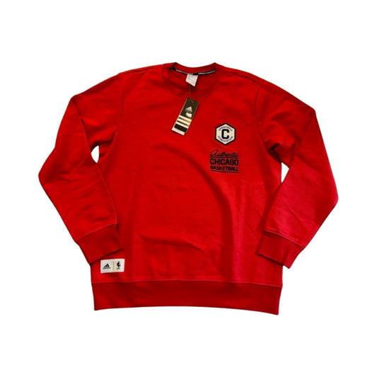 Chicago Bulls Adidas NBA Authentic Men Red Jumper Sweatshirt - Soul and Sense Streetwear