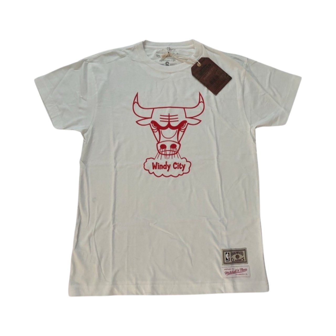 Chicago Bulls Windy City NBA Mitchell & Ness White T-shirt - Soul and Sense Streetwear