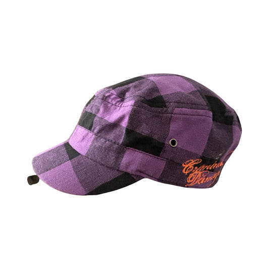 Criminal Damage London Army Cadet Military Cap French Embroidered Bohemian Purple - Soul and Sense Streetwear