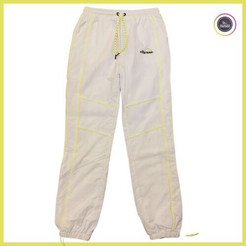 Ellesse Smiley Women Della Track Pants Tracksuit bottoms White and Neon - Soul and Sense Streetwear