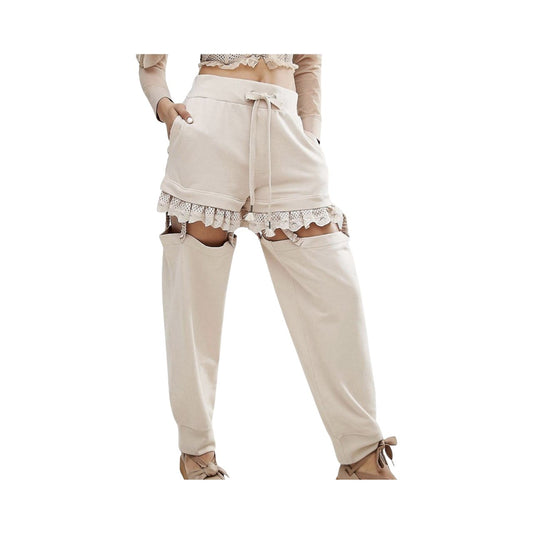 Fenty Rihanna Puma Suspenders Pants for Women in Beige - Soul and Sense Streetwear