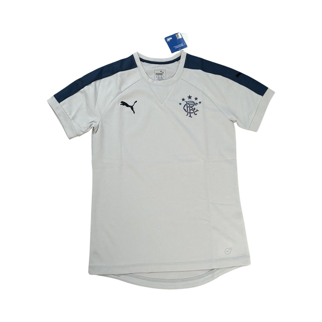 Glasgow Rangers FC Puma Men Grey Casual Crew Neck Jersey Shirt - Soul and Sense Streetwear