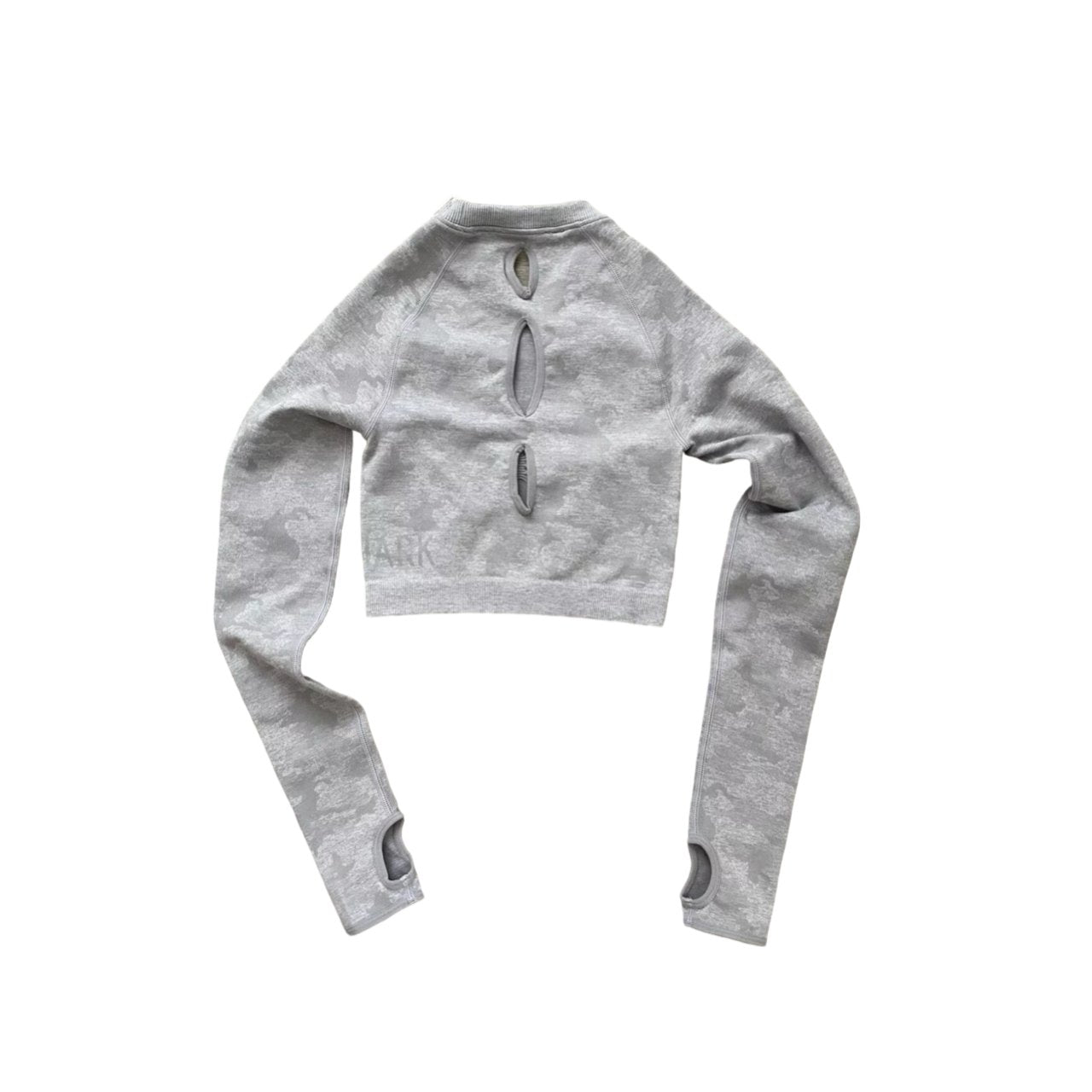 Gymshark Grey Camouflage Seamles Crop Top - Soul and Sense Streetwear