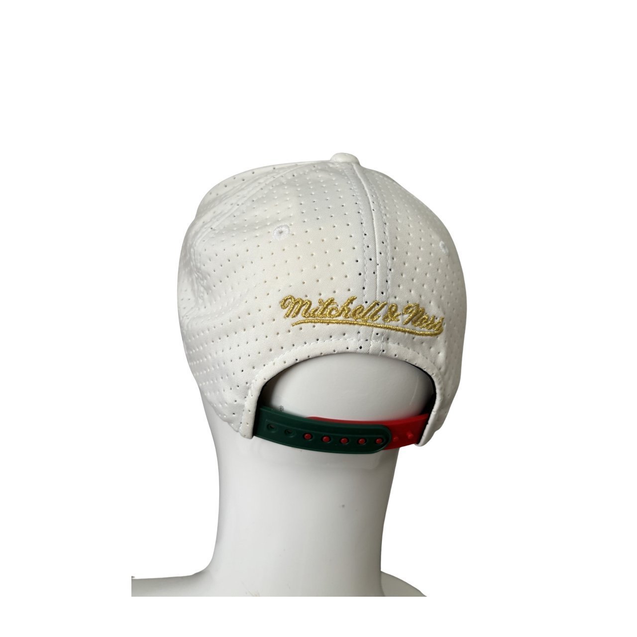 Houston Rockets NBA Mitchell & Ness HWC White Mesh Snapback Cap with Round Brim - Soul and Sense Streetwear