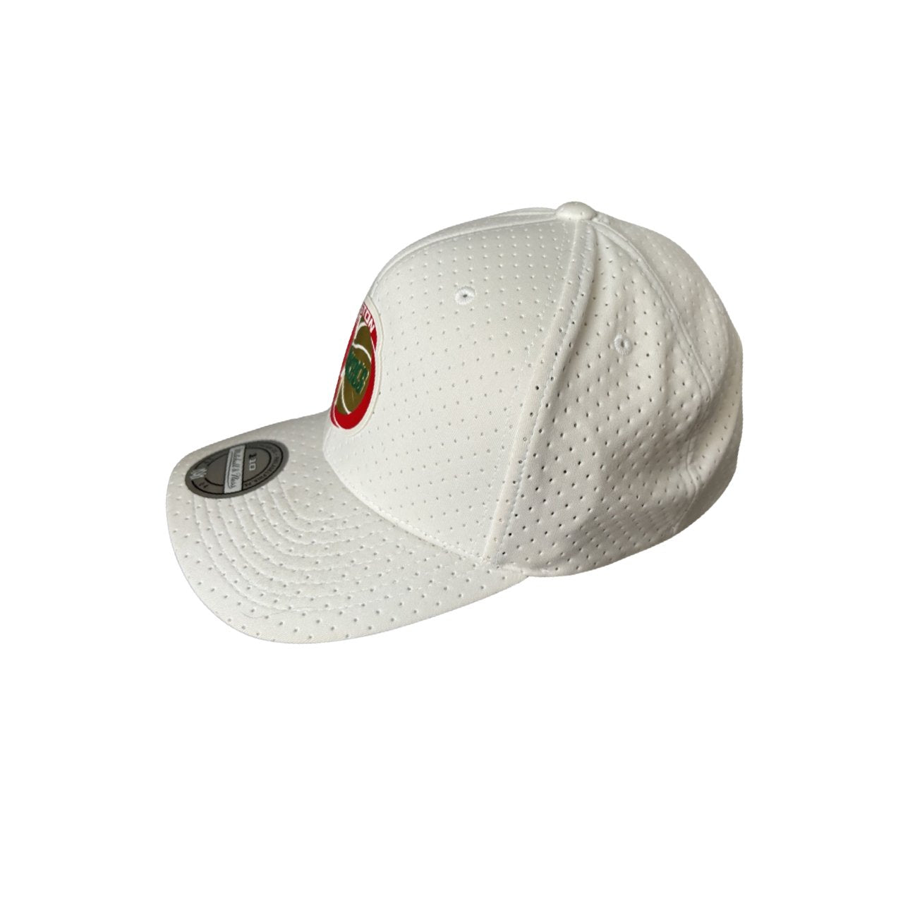 Houston Rockets NBA Mitchell & Ness HWC White Mesh Snapback Cap with Round Brim - Soul and Sense Streetwear