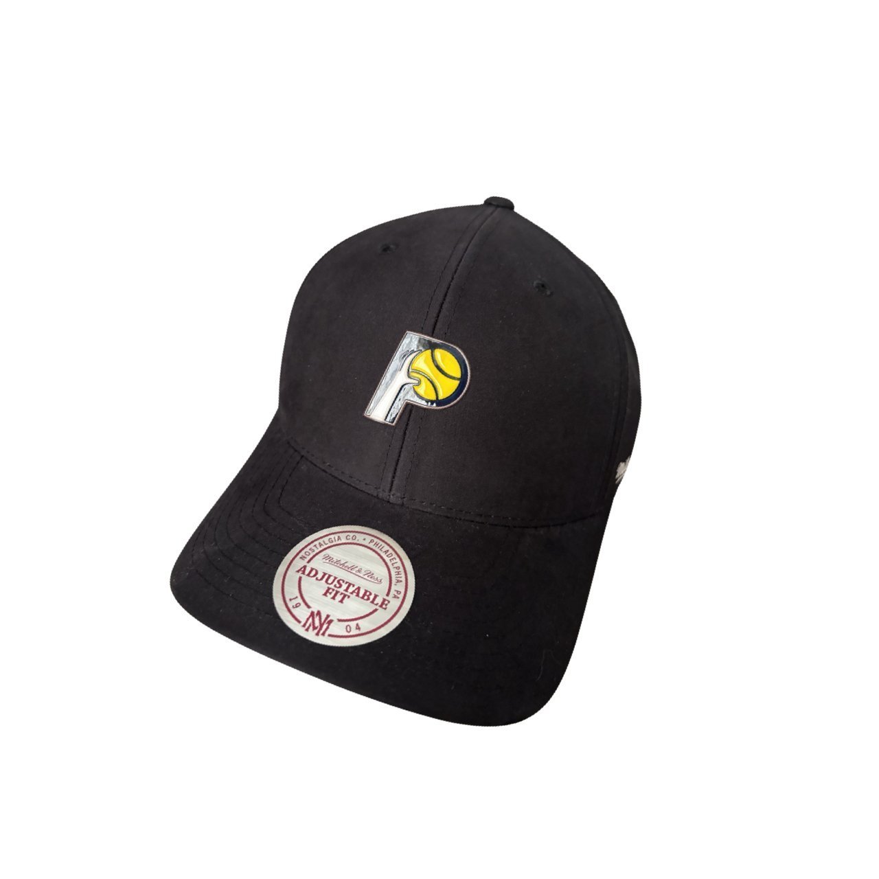 Indiana Pacers NBA Mitchell & Ness HWC Black Basketball Snapback Cap with Round Brim - Soul and Sense Streetwear
