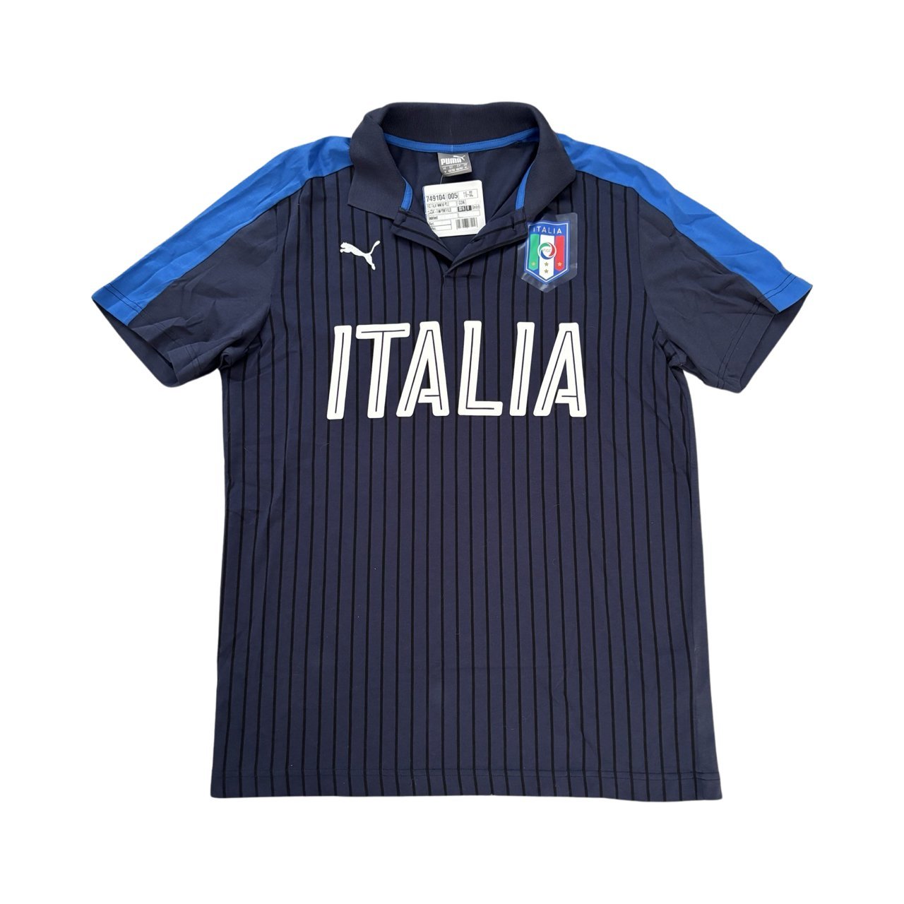 Italia Football National Team Puma Men Blue Official Blue Polo Shirt - Soul and Sense Streetwear