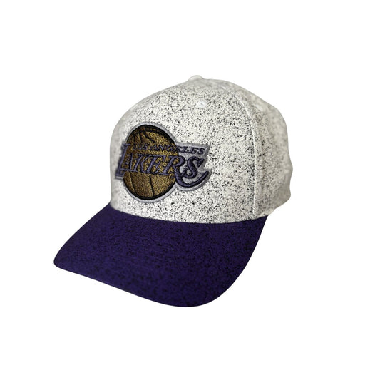 LA Lakers NBA Mitchell & Ness HWC Basketball Snapback Cap with Round Peak - Soul and Sense Streetwear