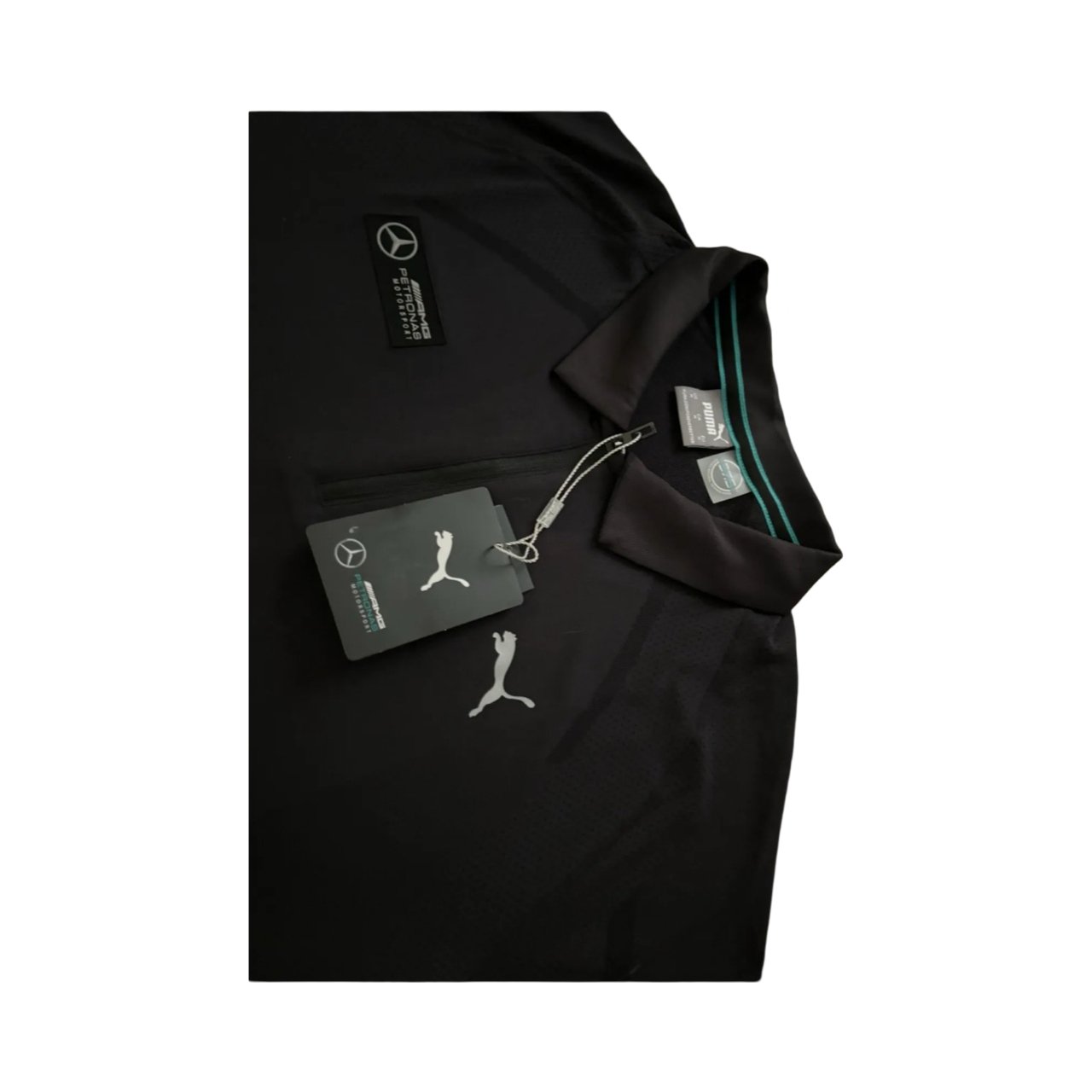 Mercedes AMG Petronas F1 x Puma Men Black Polo Shirt 37.5 Technology - Soul and Sense Streetwear