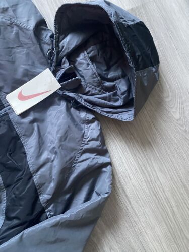Nike Apparel Swoosh Oversized Retro Vintage Hooded Jacket for Men in Grey - Soul and Sense Streetwear