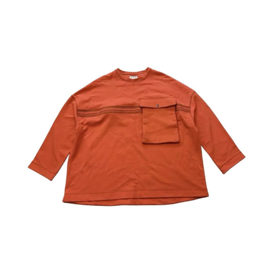 No Grey Area Giant Pocket Men Orange Sweatshirt - RRP £143 - Soul and Sense Streetwear
