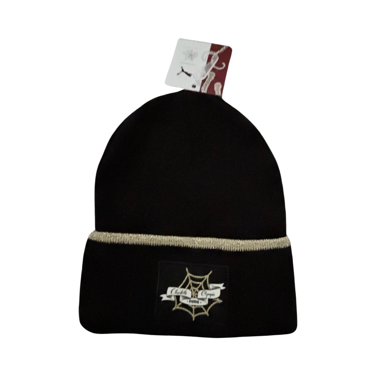 Puma x Charlotte Olympia Black & Gold Beanie Hat - One size - Soul and Sense Streetwear