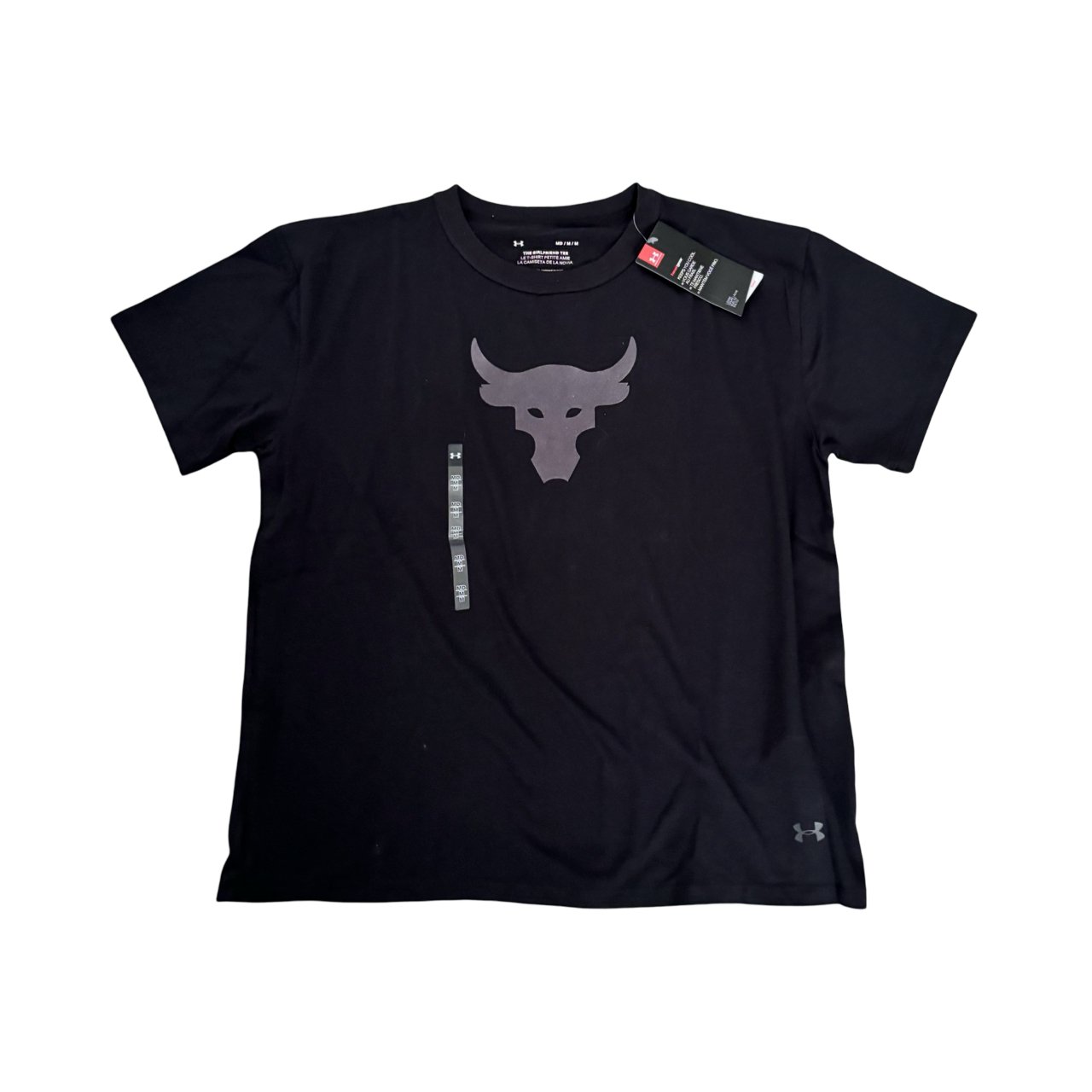 Under Armour x Project Rock Women Black Cotton T - Shirt - Soul and Sense Streetwear