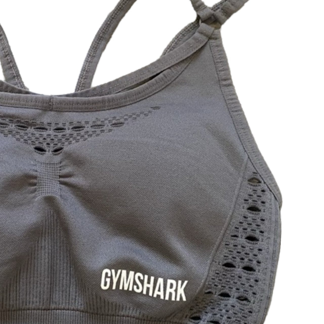 Women Gym Bra Gymshark Women Energy Seamless Grey sports bra - Soul and Sense Streetwear