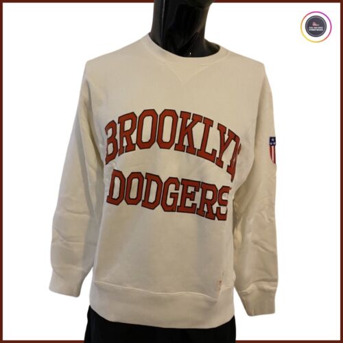Brooklyn Dodgers MLB Majestic Athletic Men White Jumper Sweatshirt - Soul and Sense Streetwear