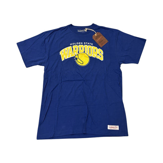 Golden State Warriors NBA Mitchell & Ness Team Arch Blue Tshirt - Soul and Sense Streetwear