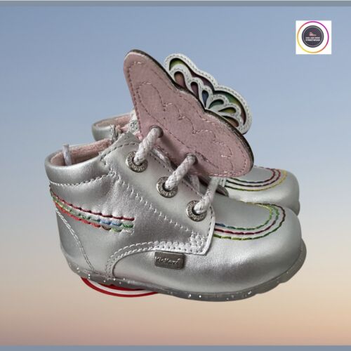 kickers children girls butterfly silver shoes - faeries - UK2C EU18 - 6-9 months - Soul and Sense Streetwear