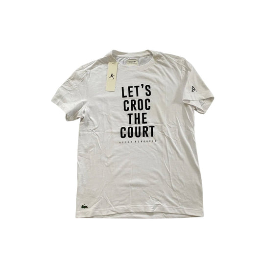 Lacoste Sport Novak Djokovic Men Tshirt White Tee Tennis Lets Croc the Court - Soul and Sense Streetwear