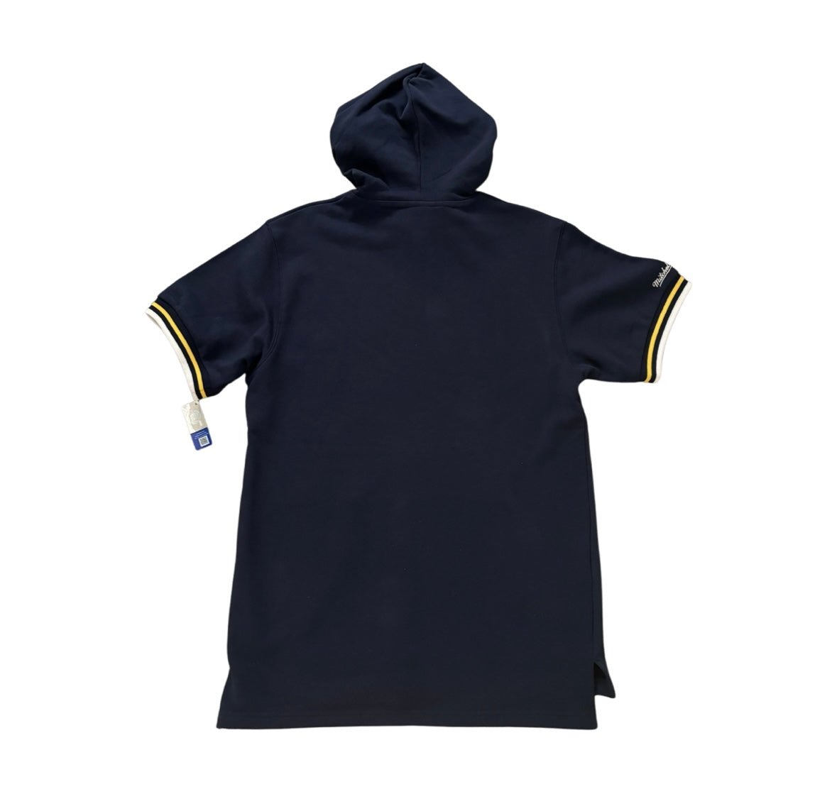 Michigan Wolverines NCAA Mitchell & Ness Short Sleeves Hoodie - Soul and Sense Streetwear