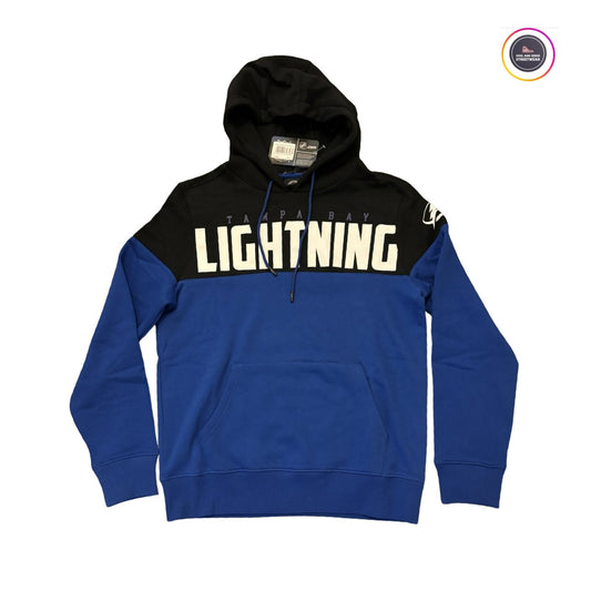Tampa Bay Lightning NHL Ice Hockey Pannelled Sweatshirt Hooded Jumper - Soul and Sense Streetwear