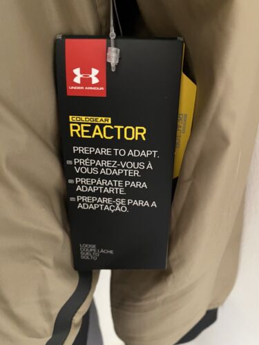 Under Armour UA Coldgear Reactor Men Gold Bomber Reversible Jacket size Large - Soul and Sense Streetwear